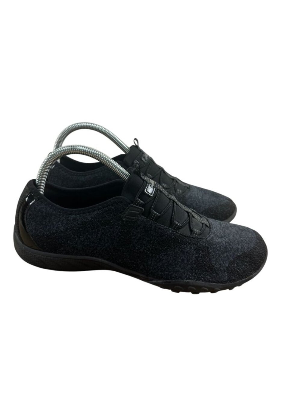 Skechers Size 10 Women's Slip-On Athletic Sneakers  Black & Gray